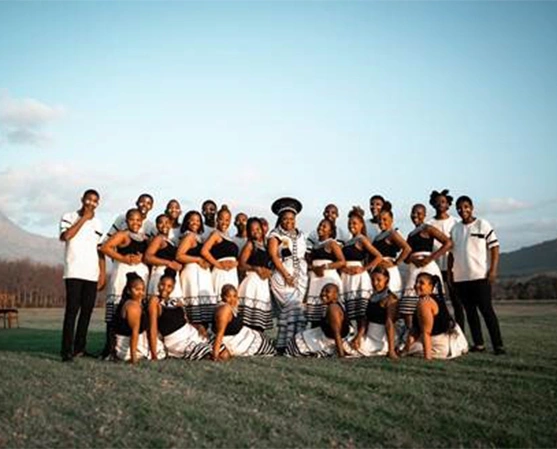 traditional choir group portrait