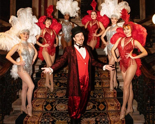 showgirls cabaret stage ensemble performance