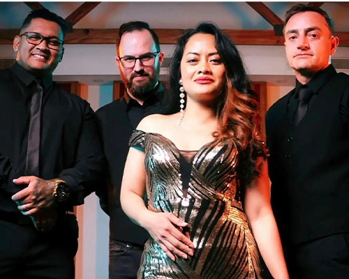 Lead The Night band formal portrait indoors