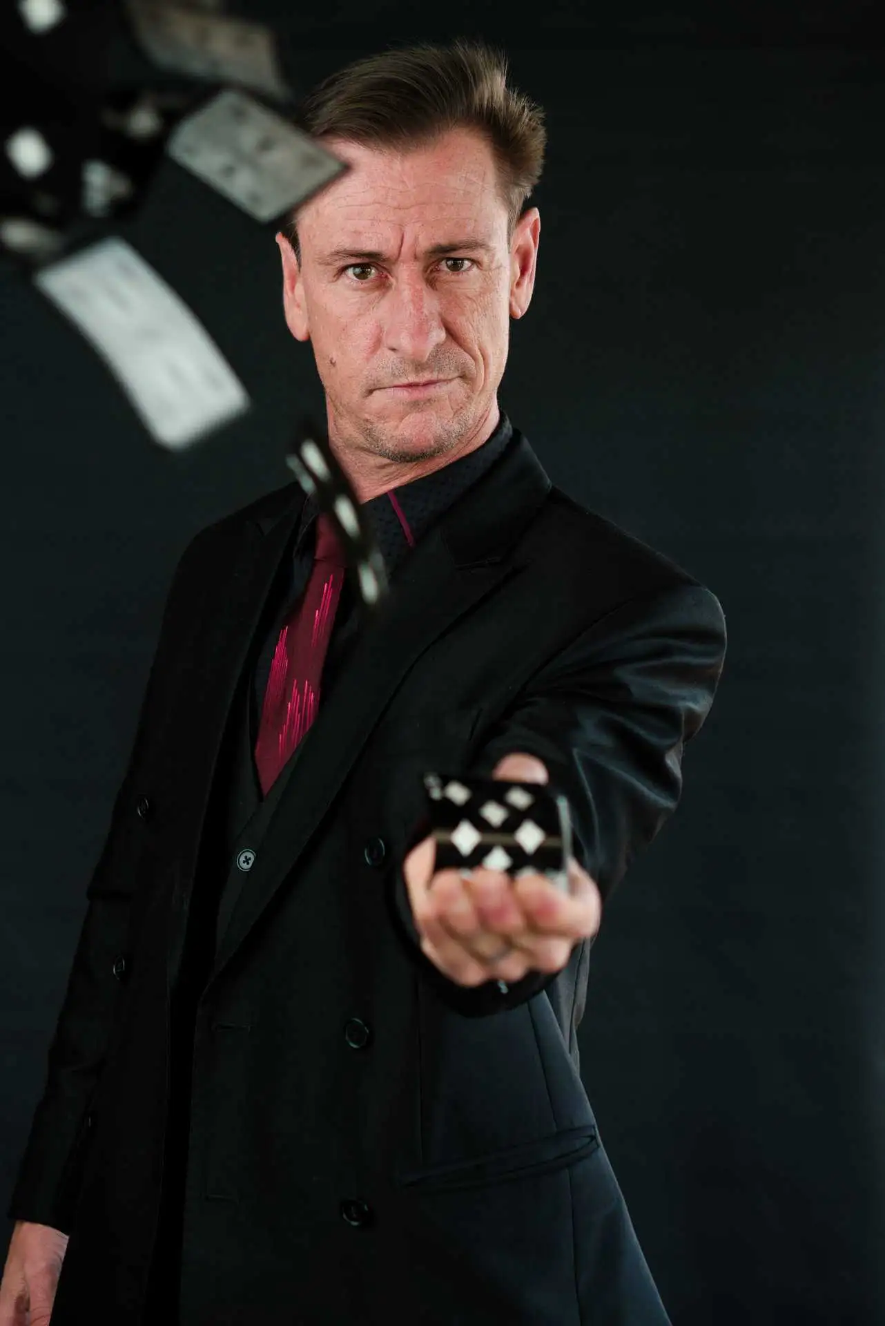 Wolflock magician cards throw illusion portrait