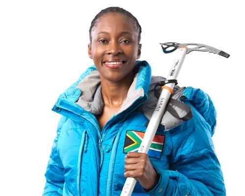 Saray Khumalo mountaineer Everest climber portrait